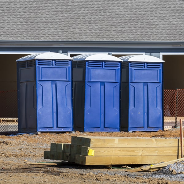 what is the expected delivery and pickup timeframe for the porta potties in Riparius New York